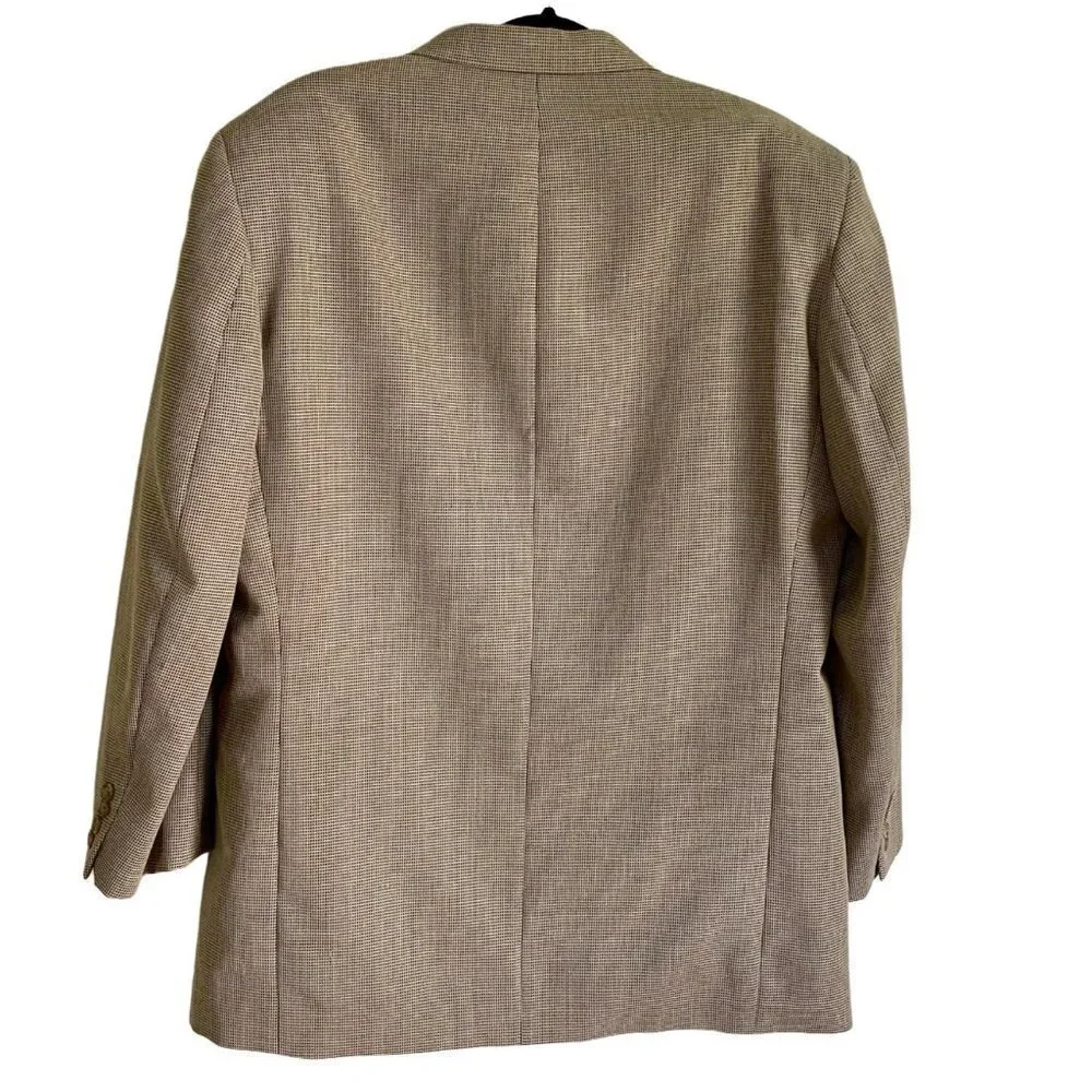 Geoffrey Beene 3 Button Sport Coat Jacket Blazer 42L